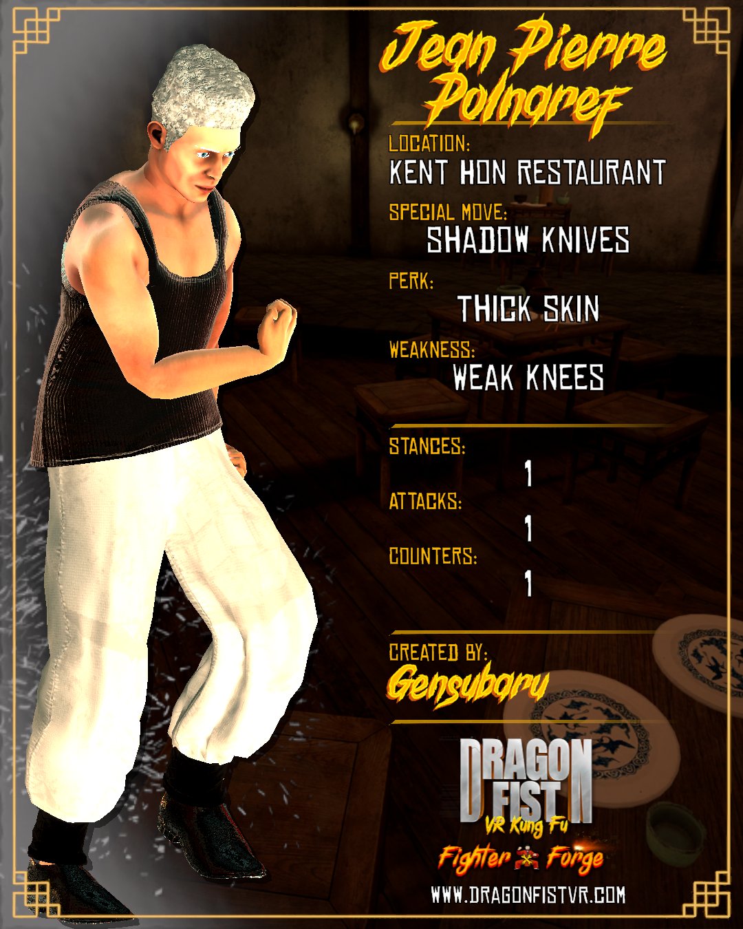 Jean Pierre Polnaref - Created By: Gensubaru